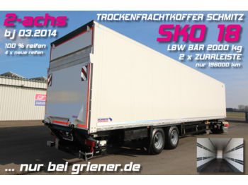 Koffer Auflieger Schmitz Cargobull SKO 18/ LBW BÄR 2000 kg / nur 196000 km !!!!!!!!: das Bild 1