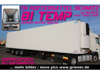Kühlkoffer Auflieger Schmitz Cargobull SKO 24/BI TEMP/CARRIER VECTOR 1950 MT/DS /BLUMEN: das Bild 1