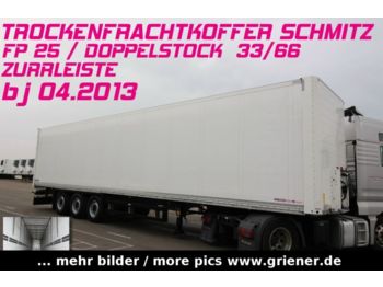 Koffer Auflieger Schmitz Cargobull SKO 24/DOPPELSTOCK /ZURRLEISTE /LASI 128 tsd km: das Bild 1