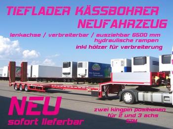 Kässbohrer LB3E / verbreiterbar /lenkachse / 6,5 m AZB - Tieflader Auflieger