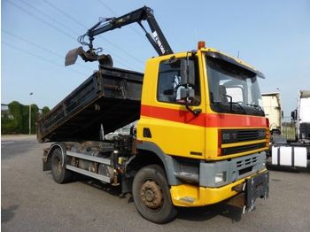 Kipper DAF 65 180 4 x 4, Hiab 6 Ton manual full steel, Blat: das Bild 1