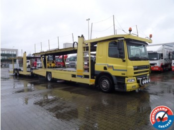 Autotransporter LKW DAF CF 75.360 car transporter with Tijhof trailer: das Bild 1