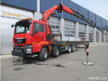 Pritsche LKW MAN TGS 35.360 Euro 5 with Fassi 66 ton/meter crane: das Bild 1