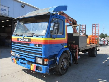 Autotransporter LKW Scania 82 M (ATLAS CRANE / STEEL SUSP.): das Bild 1