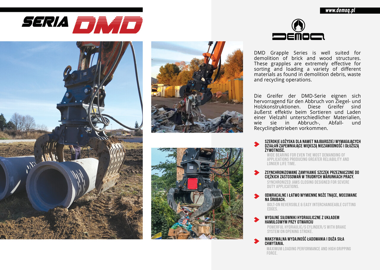 Greifer für Baumaschine DEMOQ DMD 65 S Hydraulic Polyp -grab 265 kg: das Bild 4