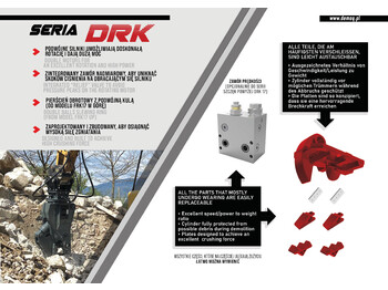 Abbruchschere für Bagger DEMOQ DRK13  Hydraulic Rotating Pulveriser Crusher 1400 KG: das Bild 3