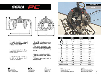 Greifer für Baumaschine DEMOQ PC250 Hydraulic Polyp -grab: das Bild 5