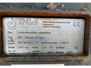 Hydraulischer Grabenräumlöffel passend für Lehnhoff MS03 / 1500 mm