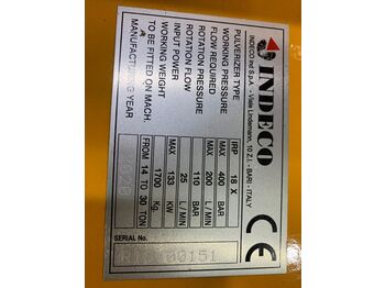 Abbruchschere für Baumaschine INDECO IRP 18X Pulverisierer: das Bild 2