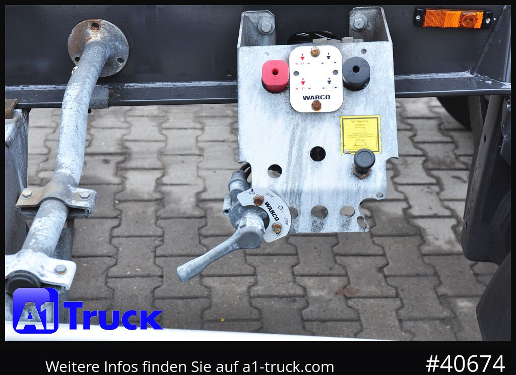 Abrollanhänger/ Absetzanhänger HUEFFERMANN HTSA 18.77, Tandem, Schlitten, oben gekuppelt,