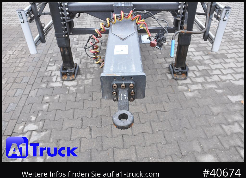 Abrollanhänger/ Absetzanhänger HUEFFERMANN HTSA 18.77, Tandem, Schlitten, oben gekuppelt,