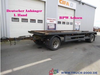  Hilse 2 Achs Abroll + Absetzcontainer BPW 1.Hand - Container/ Wechselfahrgestell Anhänger
