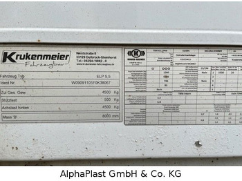 Planenanhänger Krukenmeier 1-Achs Hänger: das Bild 5