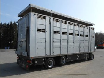 MENKE - 3-Stock Hubdach  - Tiertransporter Anhänger