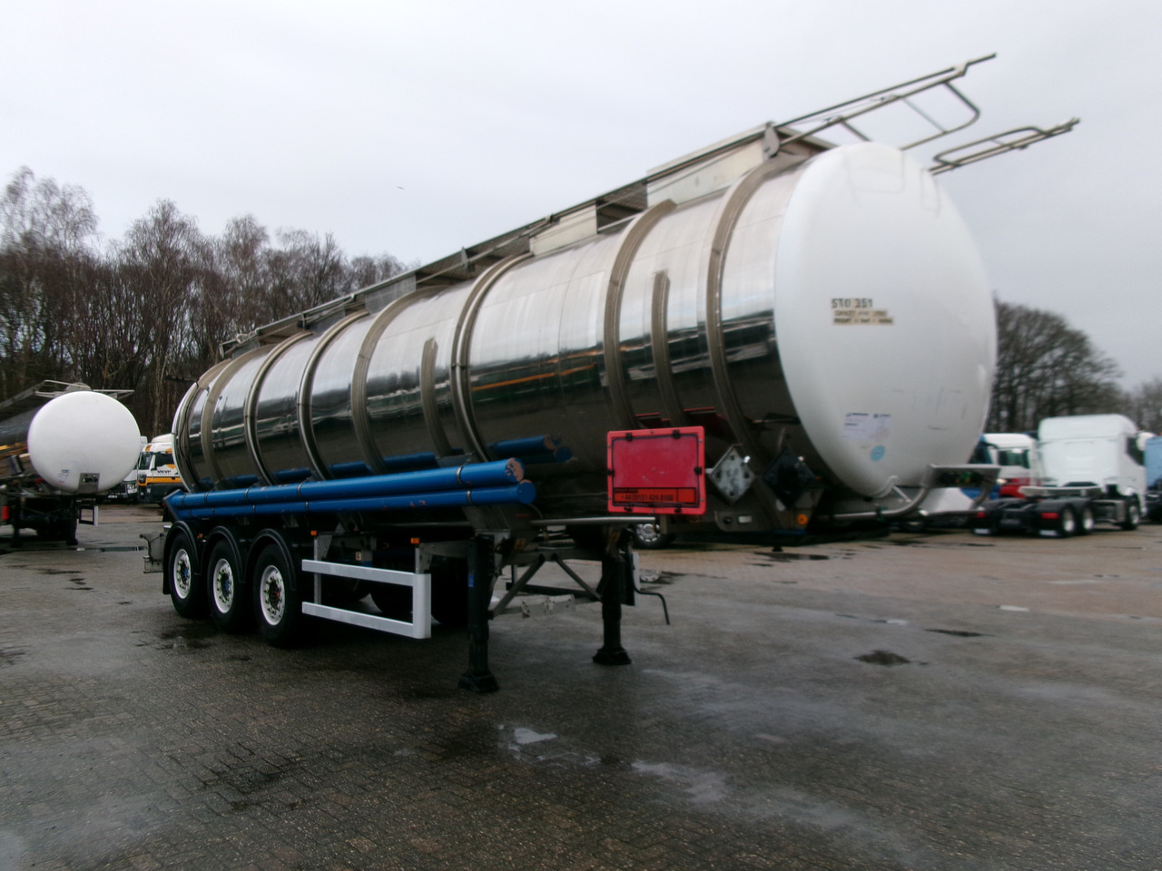 Tankauflieger Für die Beförderung von Chemikalien Clayton Chemical tank inox 37.5 m3 / 1 comp: das Bild 2