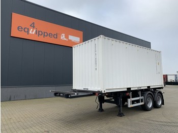 Pacton TOP, 20FT, SAF, NL-chassis, APK: 09/2022 + 2020 20FT CONTAINER - Container/ Wechselfahrgestell Auflieger