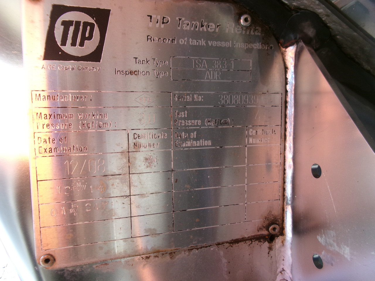 Tankauflieger Für die Beförderung von Chemikalien Feldbinder Chemical tank inox 37.5 m3 / 1 comp: das Bild 32