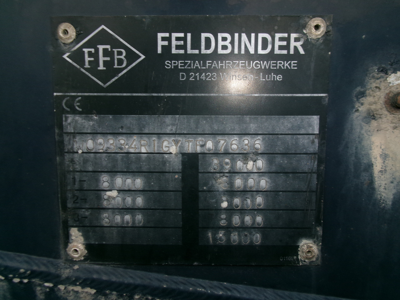 Tankauflieger Für die Beförderung von Mehl Feldbinder Powder tank alu 38 m3 (tipping): das Bild 17