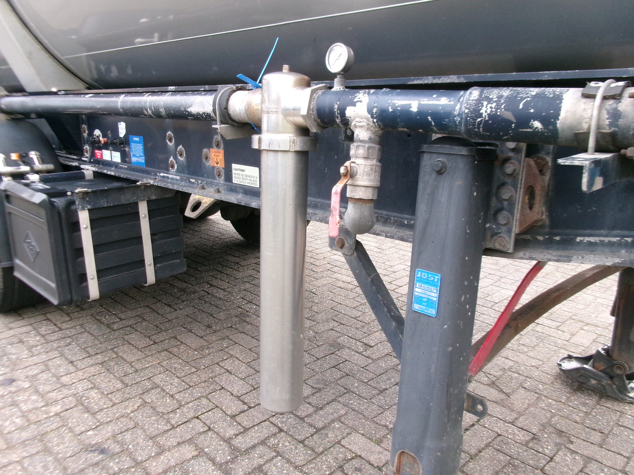 Tankauflieger Für die Beförderung von Mehl Feldbinder Powder tank alu 38 m3 (tipping): das Bild 9