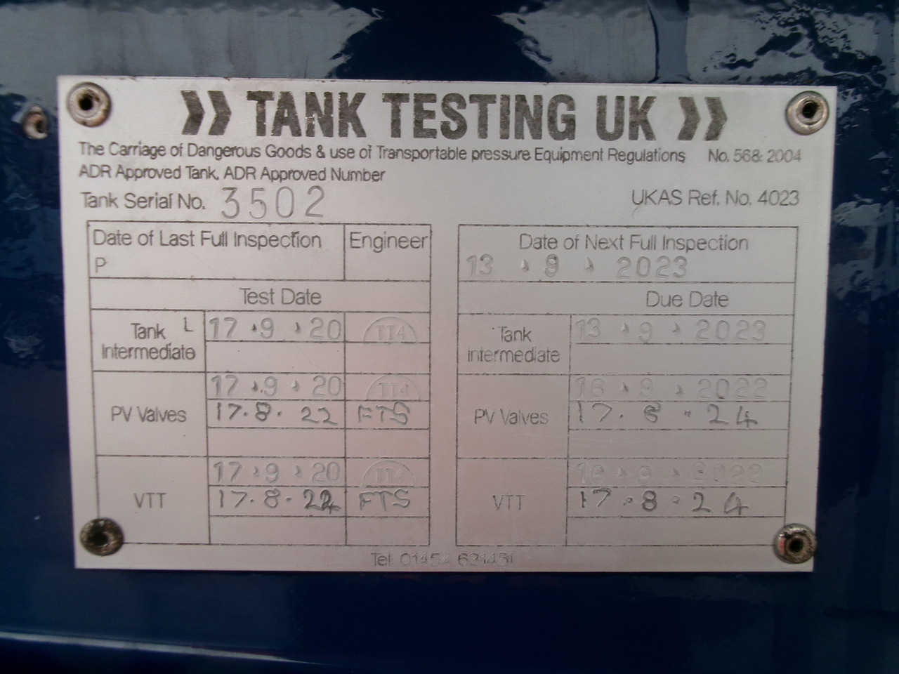 Tankauflieger Für die Beförderung von Kraftstoff Heil / Thompson Fuel tank alu 45 m3 / 6 comp + pump / ADR 13/12/2023: das Bild 31