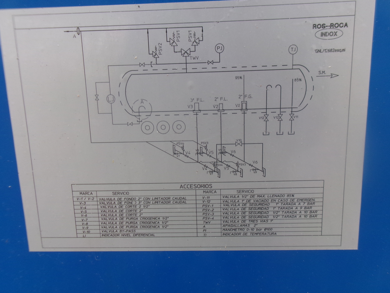 Tankauflieger Für die Beförderung von Gas Indox Low-pressure LNG gas tank inox 56.2 m3 / 1 comp: das Bild 13