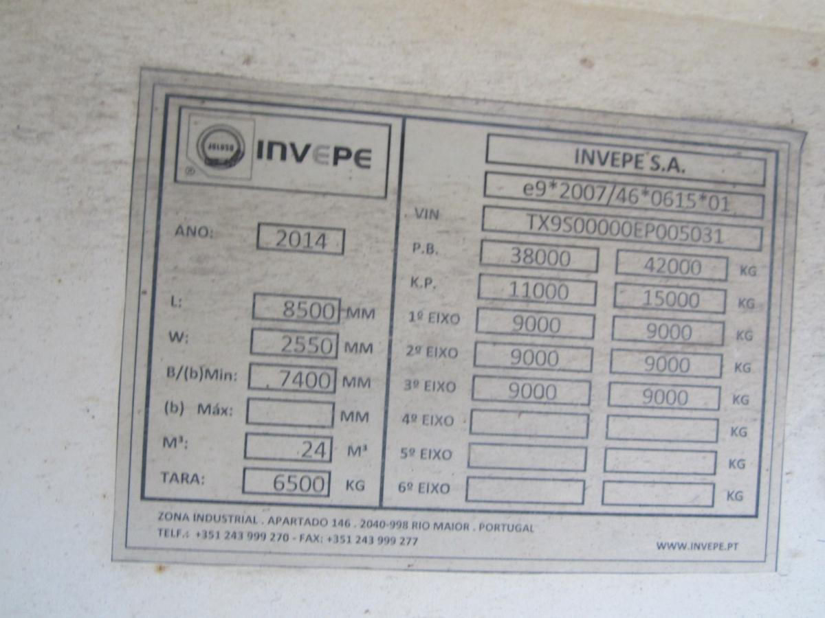 Kipper Auflieger Invepe