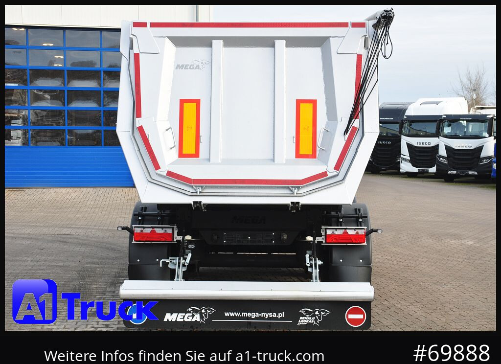 Kipper Auflieger REISCH Mega  28m³ Lift Stahl  SAF Hardox