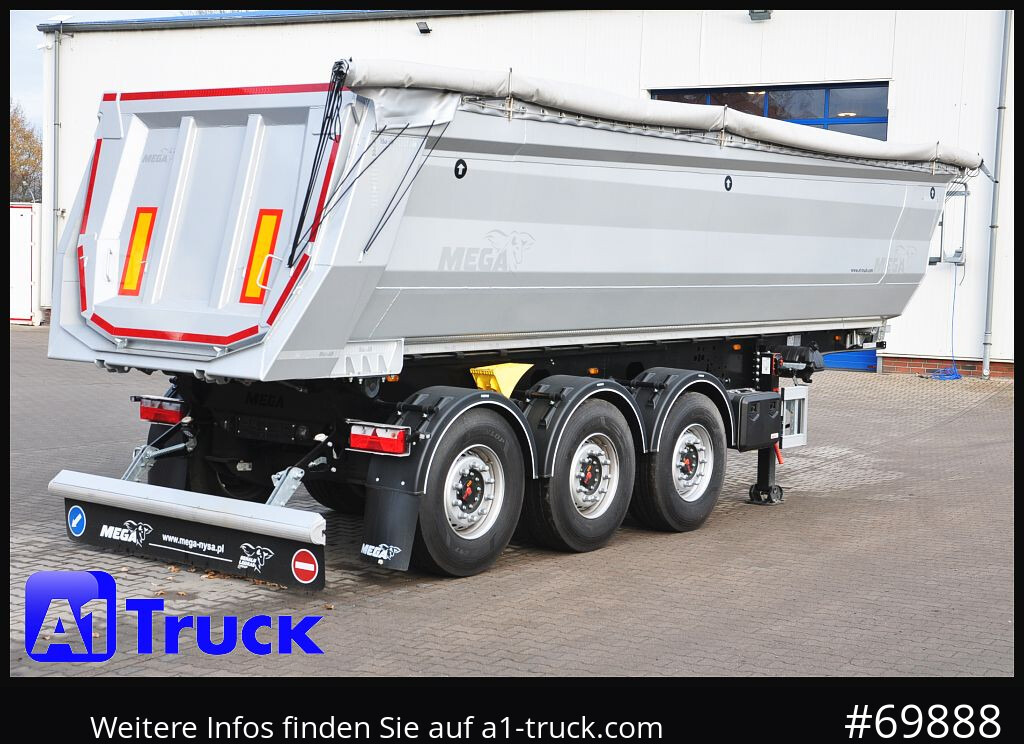 Kipper Auflieger REISCH Mega  28m³ Lift Stahl  SAF Hardox