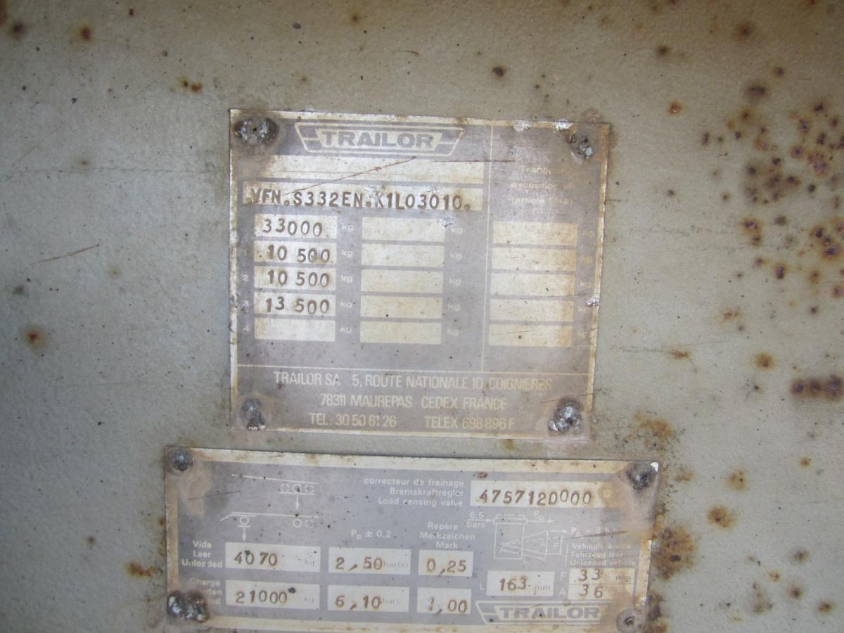 Kipper Auflieger Trailor