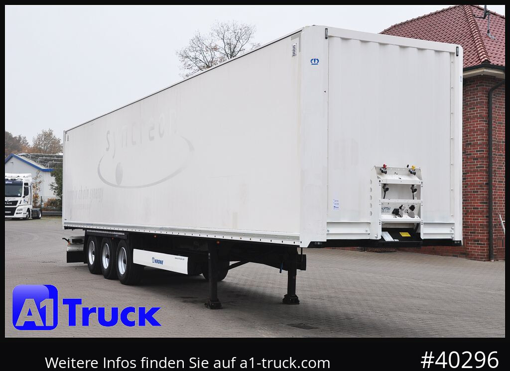 Koffer Auflieger KRONE SDK 27, Koffer, 1 Vorbesitzer, Plywood,