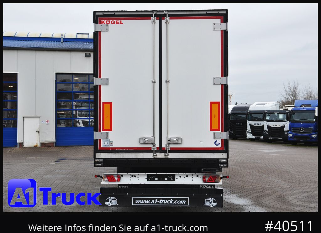 Kühlkoffer Auflieger KOEGEL SVA 24, ThermoKing A400, Doppelstock, Blumenbreite