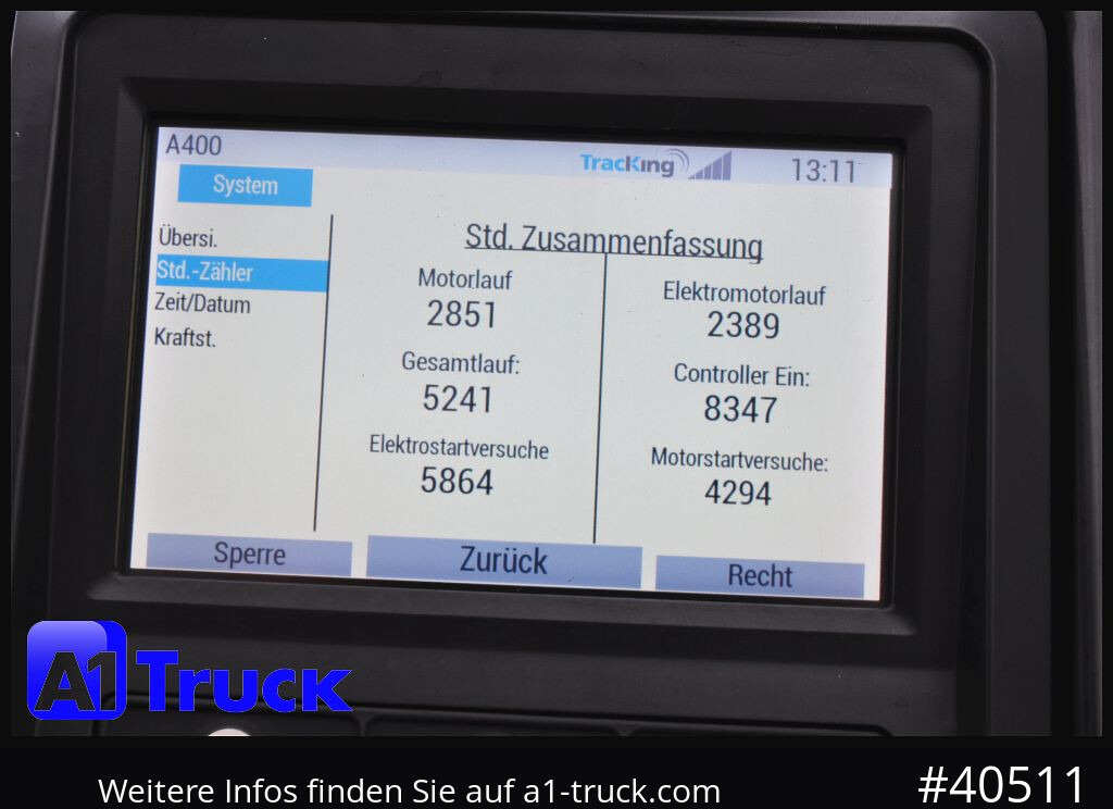 Kühlkoffer Auflieger KOEGEL SVA 24, ThermoKing A400, Doppelstock, Blumenbreite