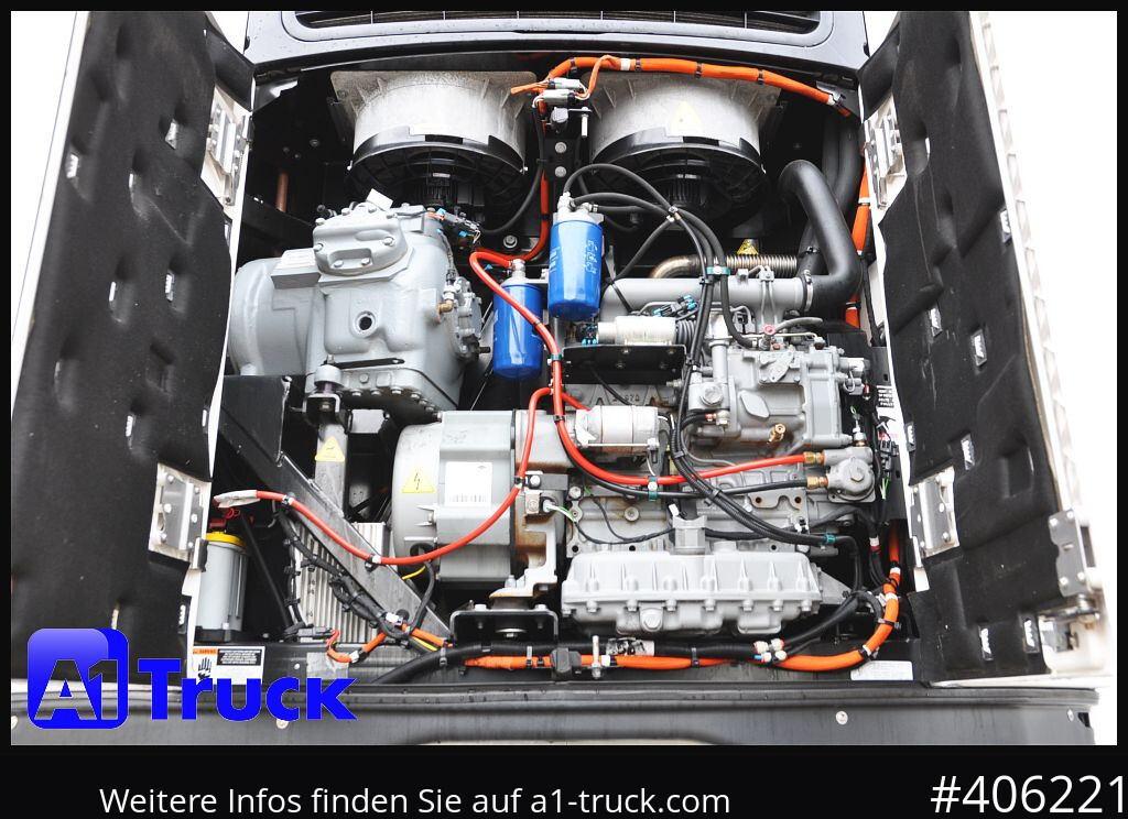 Kühlkoffer Auflieger SCHMITZ SKO FP45, Blumenbreite, Carrier 1950.