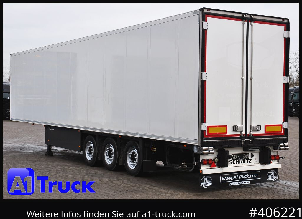 Kühlkoffer Auflieger SCHMITZ SKO FP45, Blumenbreite, Carrier 1950.