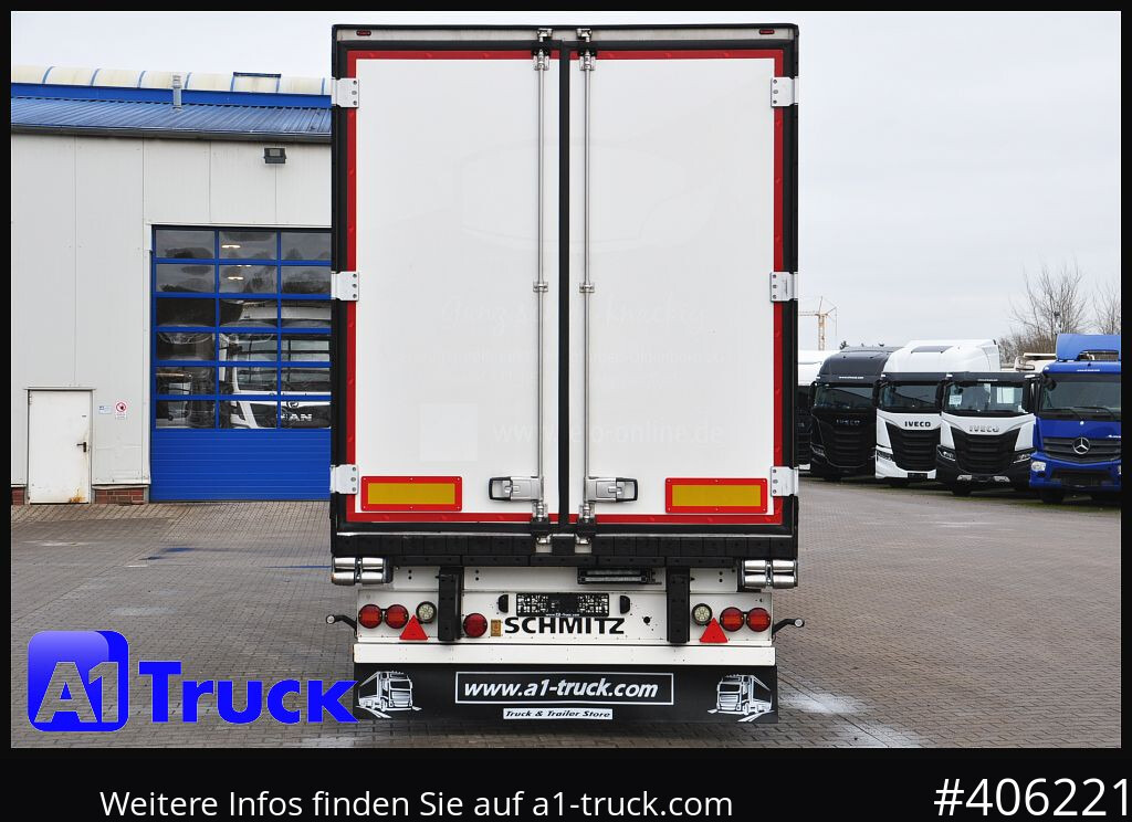 Kühlkoffer Auflieger SCHMITZ SKO FP45, Blumenbreite, Carrier 1950.