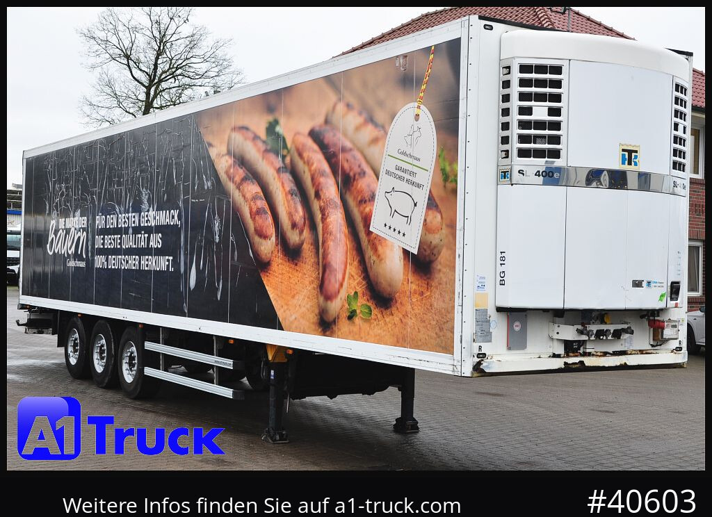 Kühlkoffer Auflieger SCHMITZ SKO FP 60, Thermoking SL 400, Meat, Rohrbahnen