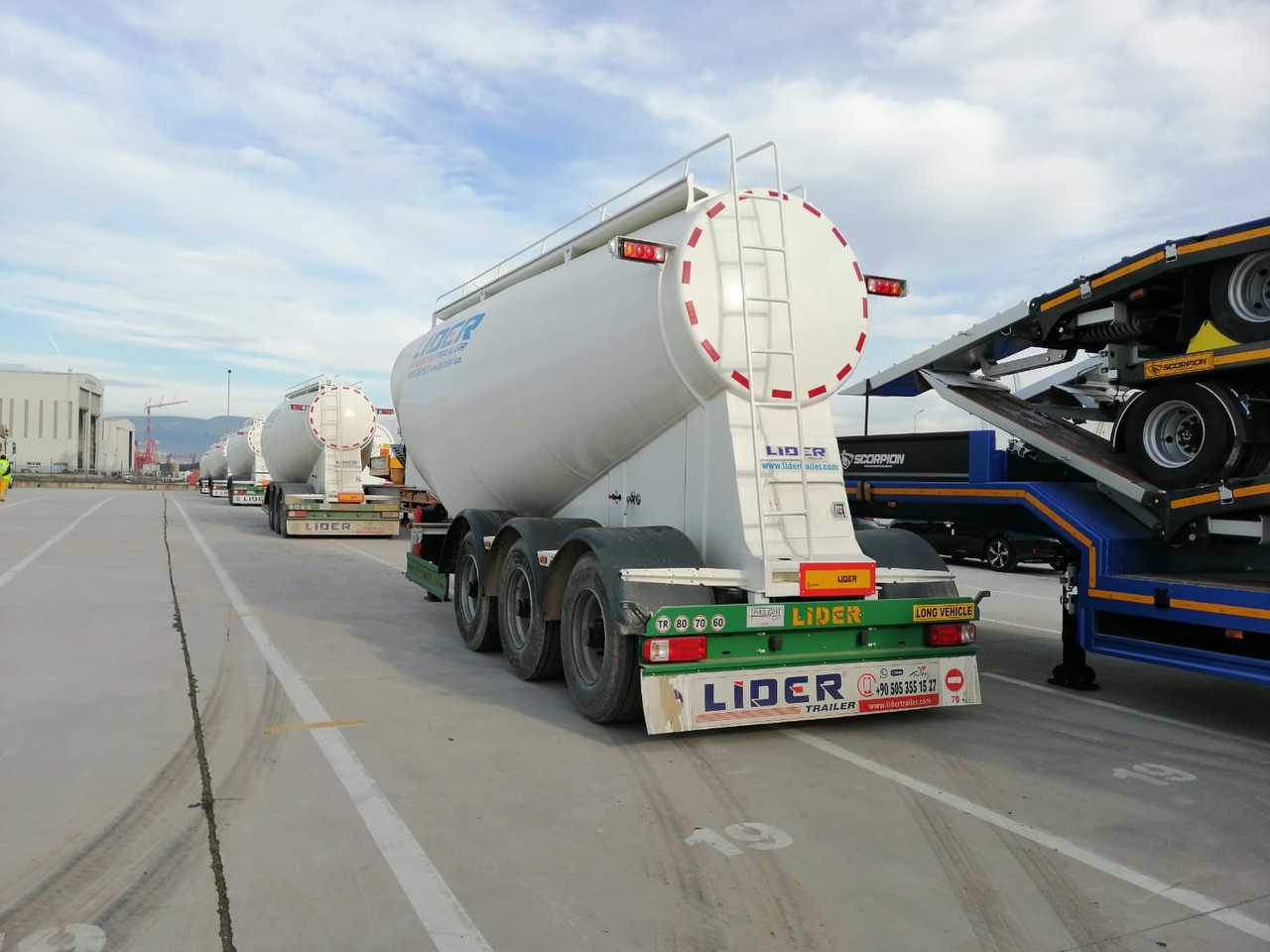 Tankauflieger Für die Beförderung von Zement LIDER 2023 MODEL NEW CEMENT TANKER: das Bild 19