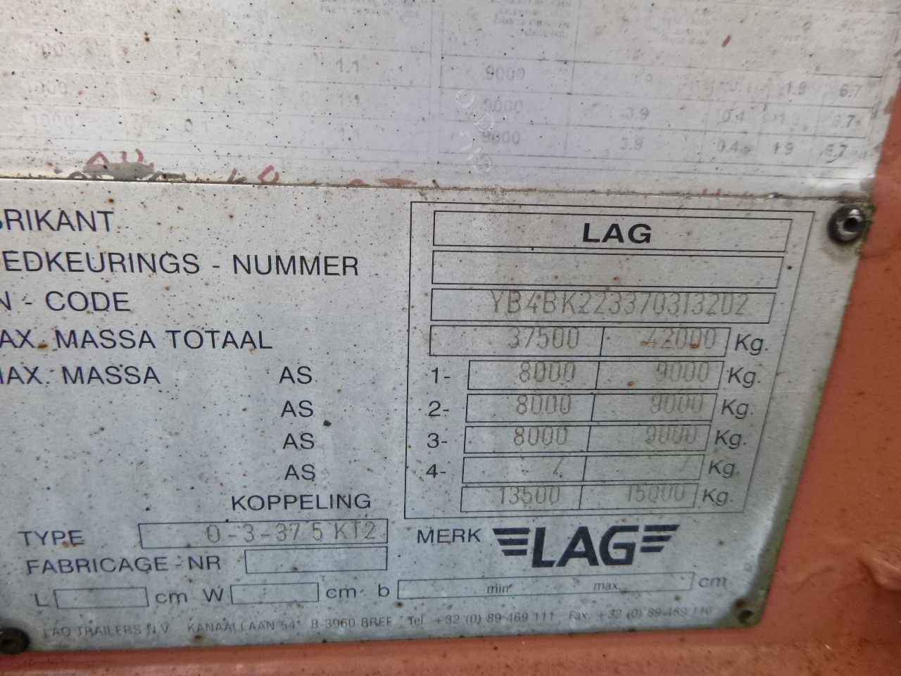 Tankauflieger Für die Beförderung von Mehl L.A.G. Powder tank alu 60.5 m3 (tipping): das Bild 14