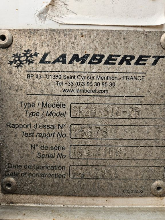 Kühlkoffer Auflieger Lamberet SR2B-5T8-2B  ThermoKing SLXi 300 - 4 units: das Bild 16