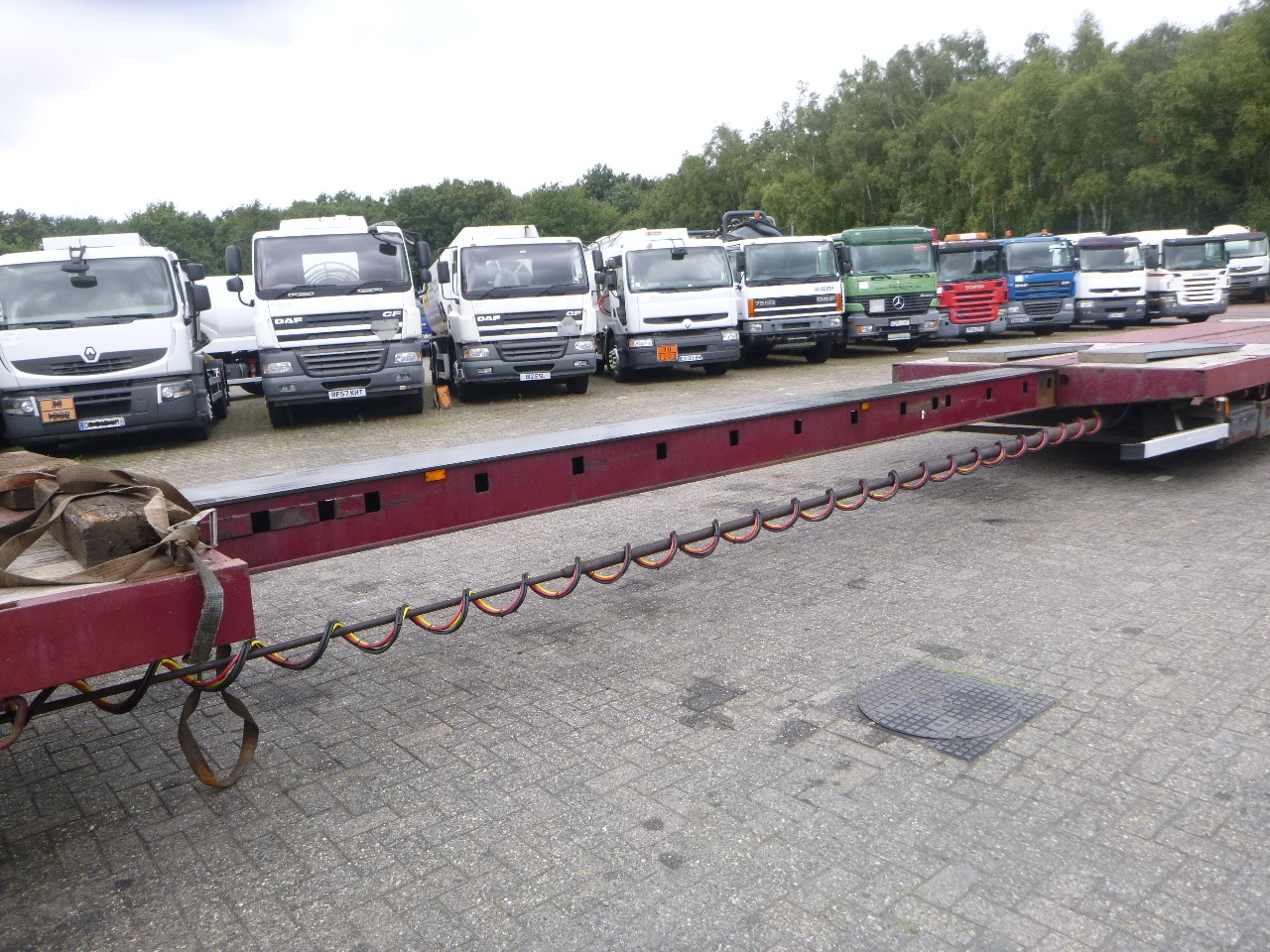 Tieflader Auflieger Nooteboom 3-axle semi-lowbed trailer extendable 14.5 m + ramps: das Bild 9