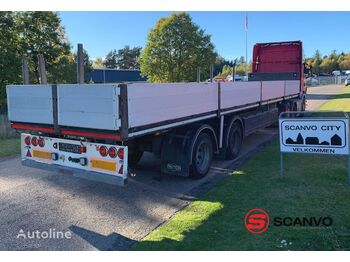 Pritschenauflieger/ Plattformauflieger PACTON 12,6 mtr city kran trailer: das Bild 1