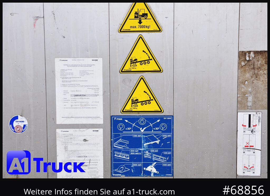 Planenauflieger KRONE SD, Standard Tautliner, Alufelgen, Getränke, VDI 2700