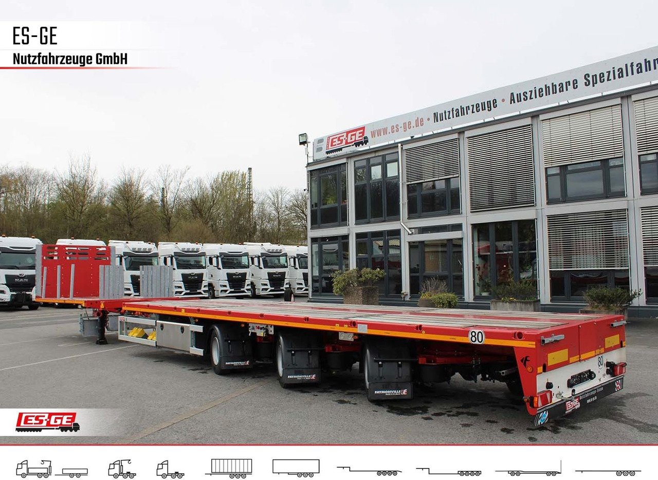 Pritschenauflieger/ Plattformauflieger Faymonville Telemax Megatrailer - doppelt teleskopierbar