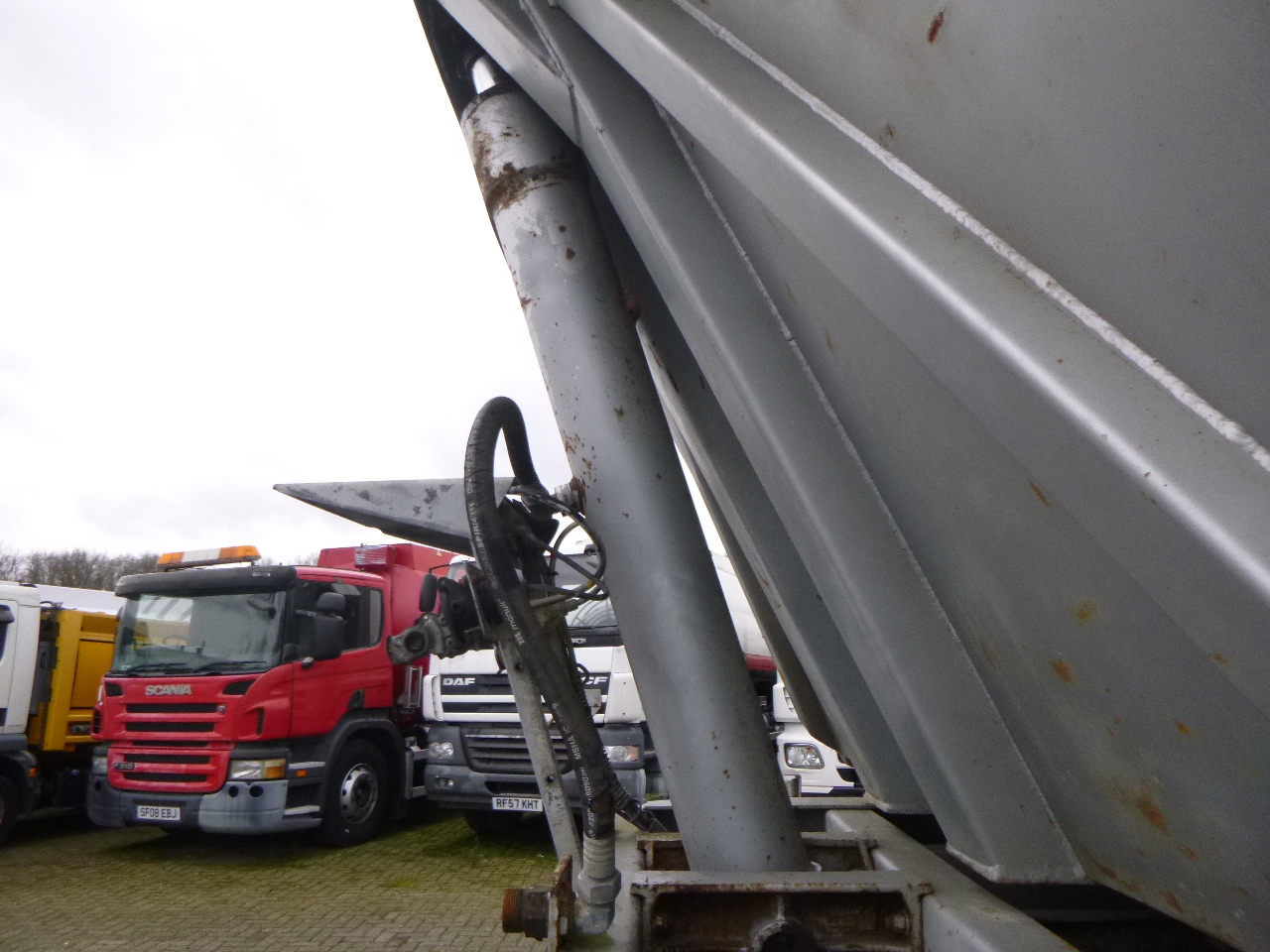 Kipper Auflieger Robuste Kaiser Tipper trailer steel 24 m3 + tarpaulin: das Bild 11