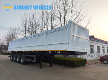 Container/ Wechselfahrgestell Auflieger Für die Beförderung von Container SUNSKY 60Ton 4 axle sidewall tipper trailer: das Bild 4