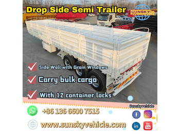 SUNSKY Drop deck semi trailer - Pritschenauflieger/ Plattformauflieger: das Bild 1