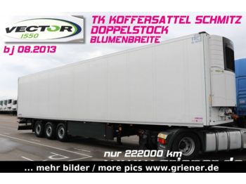 Kühlkoffer Auflieger Schmitz Cargobull SKO 24/ DOPPELSTOCK /BLUMEN /CARRIER VECTOR 1550: das Bild 1