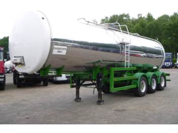 Massey / Crossland Food (milk) tank inox 30 m3 / 1 comp - Tankauflieger