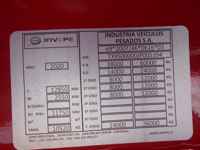 Tieflader Auflieger Invepe