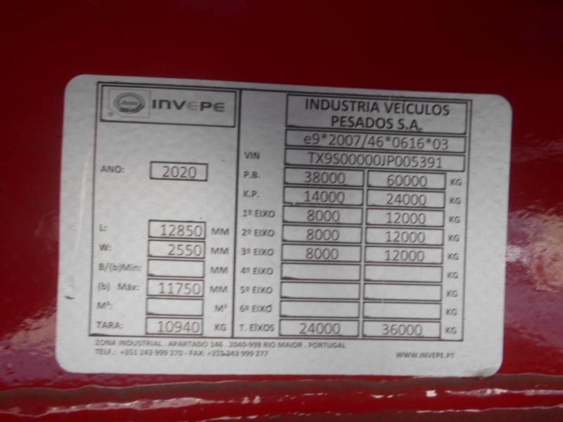 Tieflader Auflieger Invepe